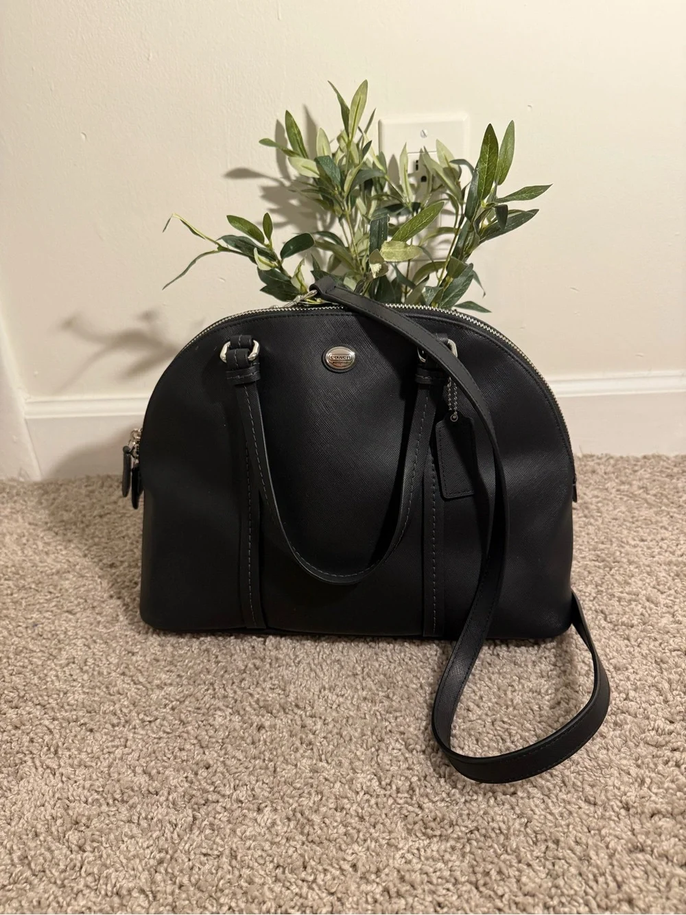 Coach sleek black